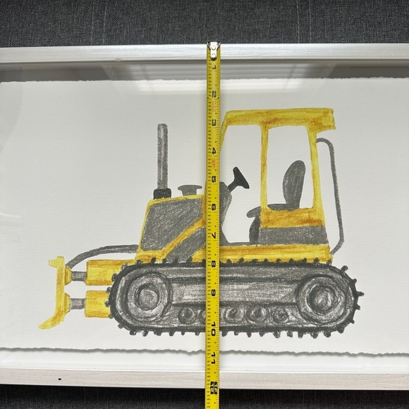 Bulldozer Print Marmont Hill Art Collective 12X18 Framed Kids Room - See Notes - Picture 5 of 8